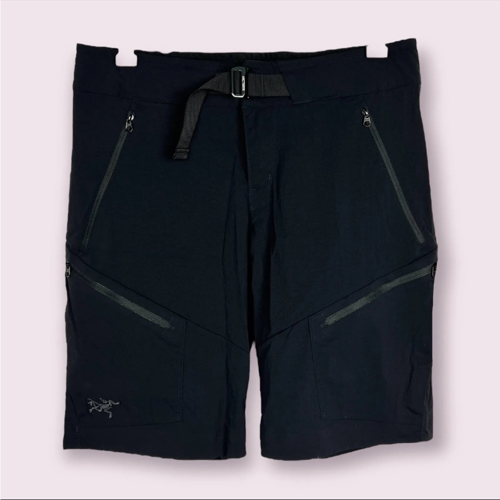 Arc’teryx Palisade Hiking Shorts Men’s 30 Black TerraTex Zip-Pocket Cargo EUC